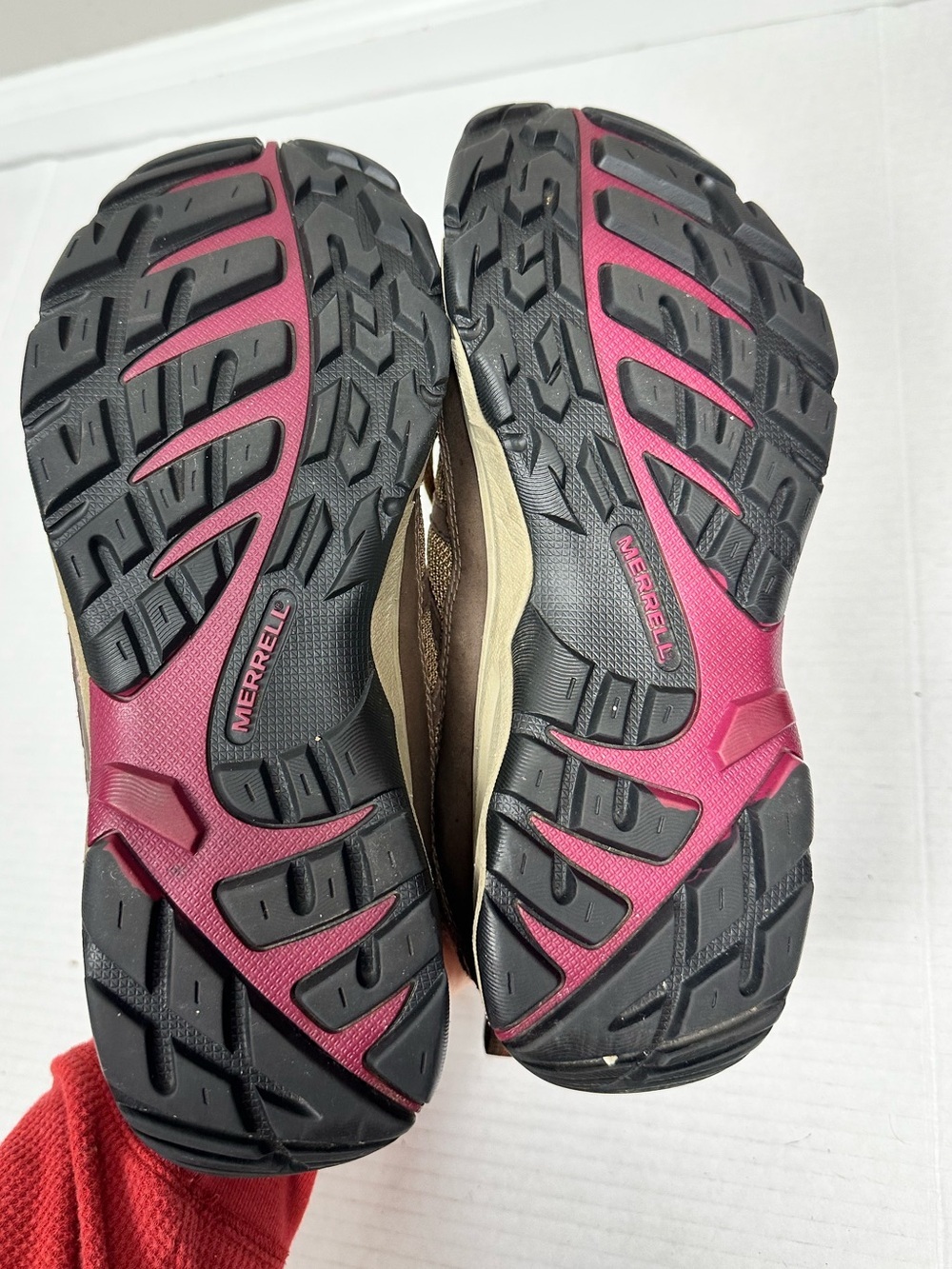 Merrell J55690 Otter Brown Pink Mesh Waterproof Hiking Trail Shoes Women's 9.0 - Picture 5 of 9